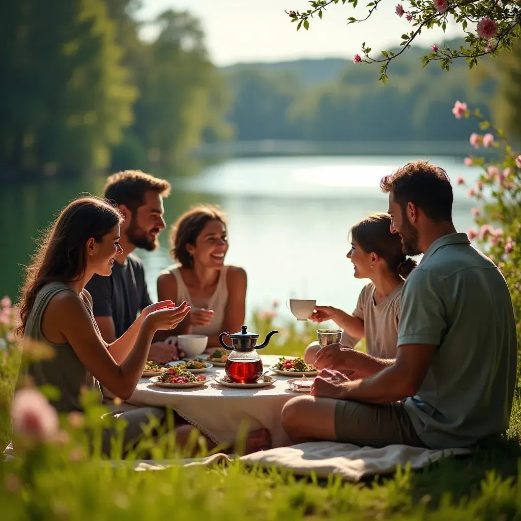 Egy szív alakú bögre, amely tele van gőzölgő teával, szív egészségére utalva.