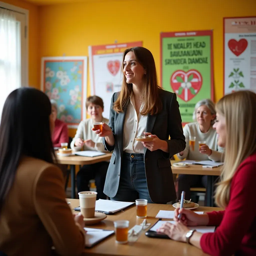 Egy üveg gyógynövény tea, amely a szív védelmét ígéri, háttérben zöld növényekkel.